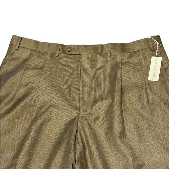 Ralph Lauren Men’s Pants 42”w X 30” L Wool & Cashmere Blend Brown New w/ Tags - Picture 5 of 10